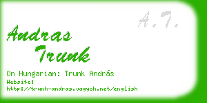 andras trunk business card